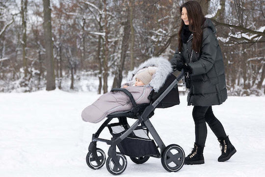 Sensillo Stroller Footmuff with Fleece Lining 100x45cm Blue