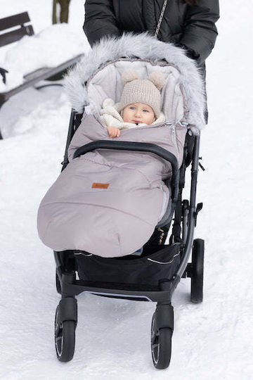 Sensillo Stroller Footmuff with Fleece Lining 100x45cm Blue