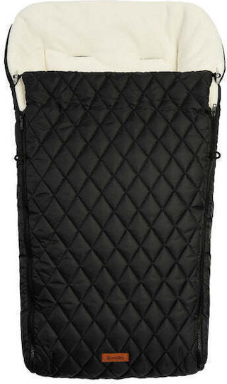 Sensillo Quilted Универсален Калъф за количка Waterproof Черен с плюшено покритие 95x40εκ.