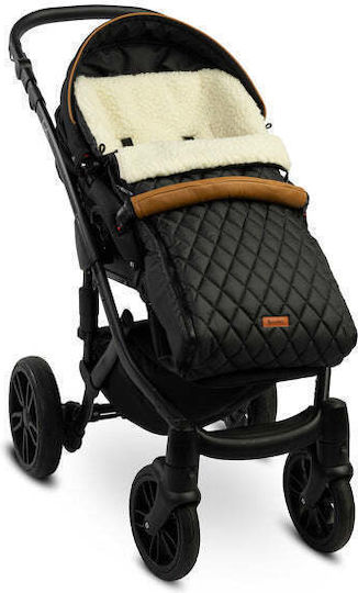 Sensillo Quilted Калъф за количка Waterproof Черен 95x40εκ.