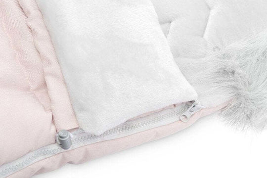 Sensillo Indiana Stroller Footmuff Pink with Fleece Lining 100x50cm