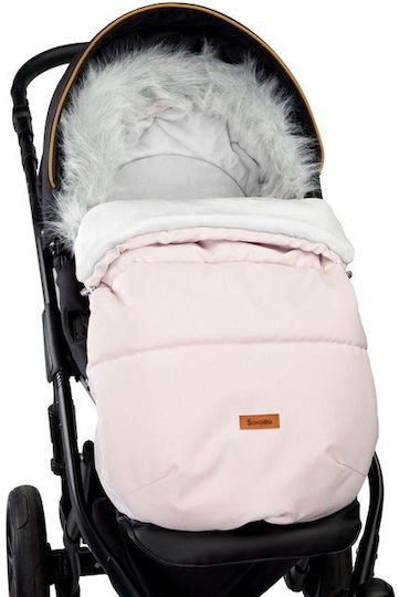 Sensillo Indiana Stroller Footmuff Pink with Fleece Lining 100x50cm