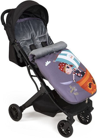 Interbaby Al Abordaje Universal Stroller Footmuff Multicolour with Velvet Lining 90x46cm