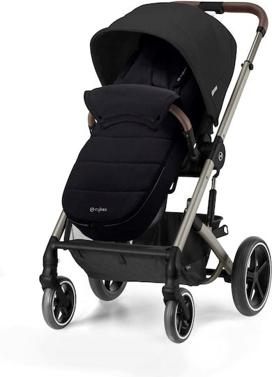 Cybex Златно Чувалче За Количка Moon Черно С Флийс Подплата 93x38см