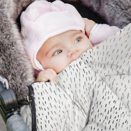 Kikka Boo Trendy Galaxy Waterproof Stroller Footmuff with Fleece Lining 98x40cm Gray