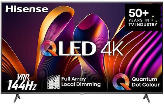 Hisense Smart Τηλεόραση 65" 4K UHD QLED E7N Pro HDR (2024) 65E7NQ Pro