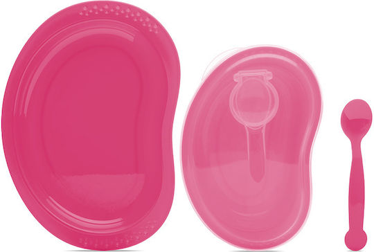 Lorelli Feeding Set made of Plastic Pink 3pcs