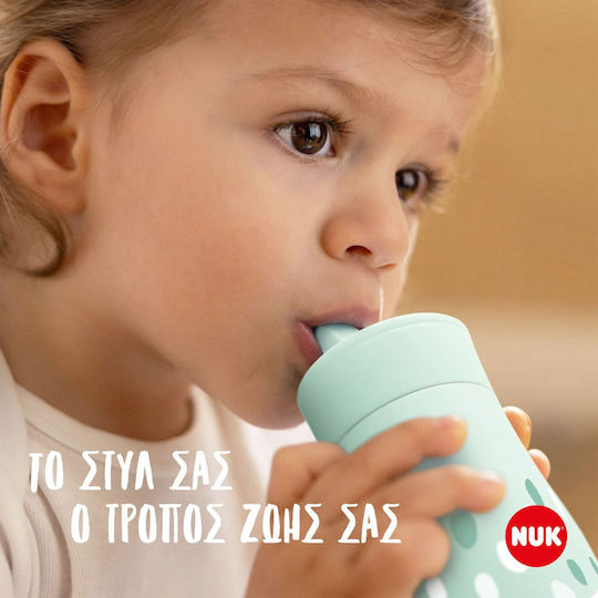 Nuk Εκπαιδευτικό Μπιμπερό Πλαστικό Πράσινο για 12m+ 450ml
