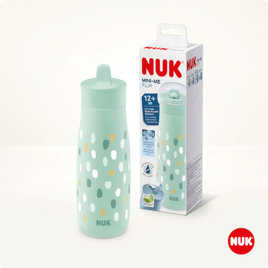 Nuk Εκπαιδευτικό Μπιμπερό Πλαστικό Πράσινο για 12m+ 450ml