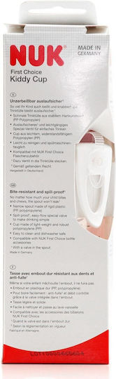 Nuk Kiddy Cup Εκπαιδευτικό Μπιμπερό Πλαστικό Ροζ για 12m+ 300ml