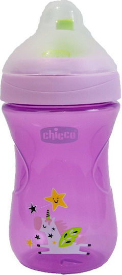 Chicco Advanced Cup Easy Drinking Educational Sippy Cup Plastic Pink unicorn for 12m+m+ 266ml