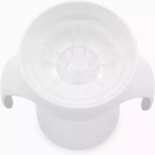 Twistshake Cup Educational Sippy Cup Plastic with Handles White for 6m+m+ 230ml