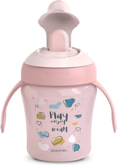 Suavinex Cana de antrenament pentru bebeluși Plastic cu mânere Roz Urs Roz pentru 6m+m+ 200ml