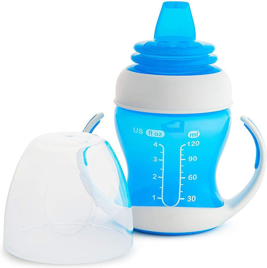 Munchkin Gentle First Cup Baby Sippy Cup Plastic with Handles Light Blue Blue for 4m+ 118ml
