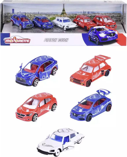 Majorette Mașinuță French Touch Set 5 Mașini Metalice Scară 1:64 1:64 Pentru 3+ Ani