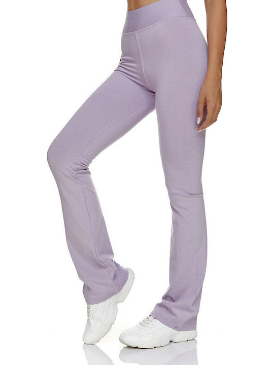 Jazz High Waist Sweatpants Flared Lilac