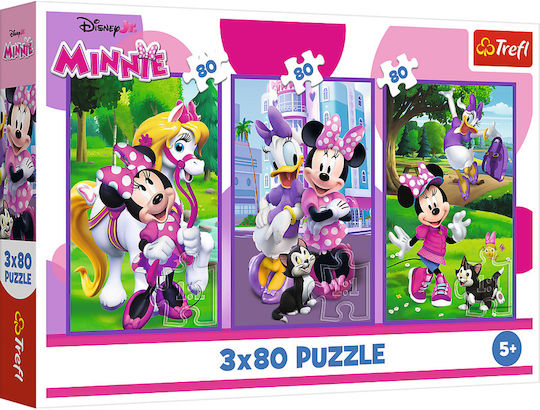 Puzzle 3x80 Minnie Freunde Disney 34889
