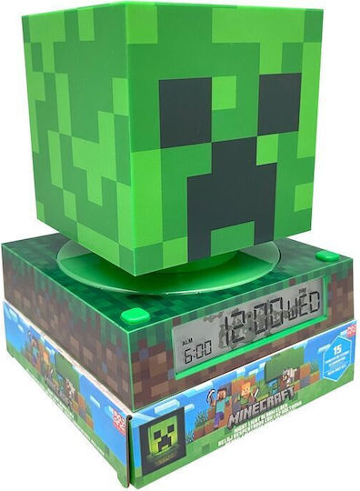 Kids Licensing Minecraft Desktop Clock Green