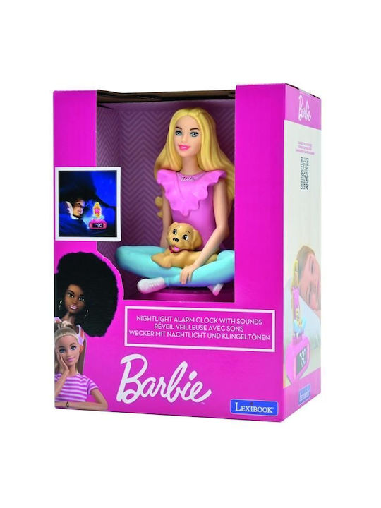 Lexibook Desktop Clock Barbie Pink