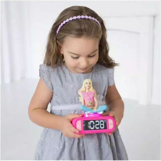 Lexibook Επιτραπέζιο Ρολόι Barbie Ροζ