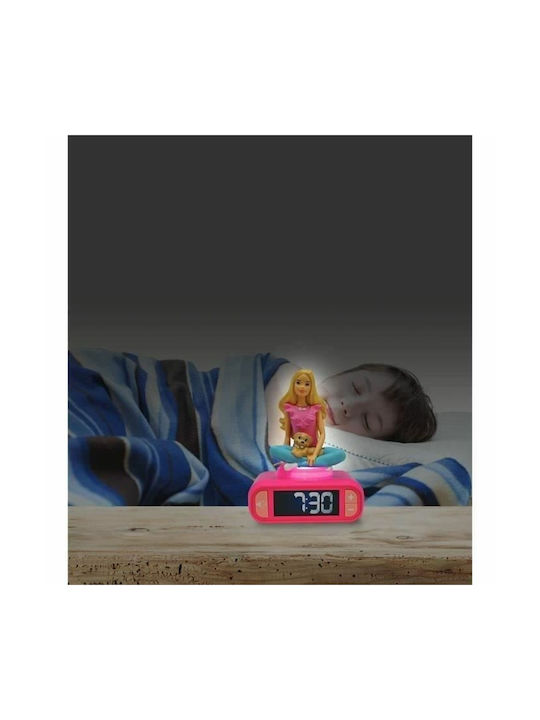 Lexibook Desktop Clock Barbie Pink