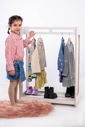 Casababy Casababy Kids Room Decor Accessories Coat Rack Pisa Made of White Wood