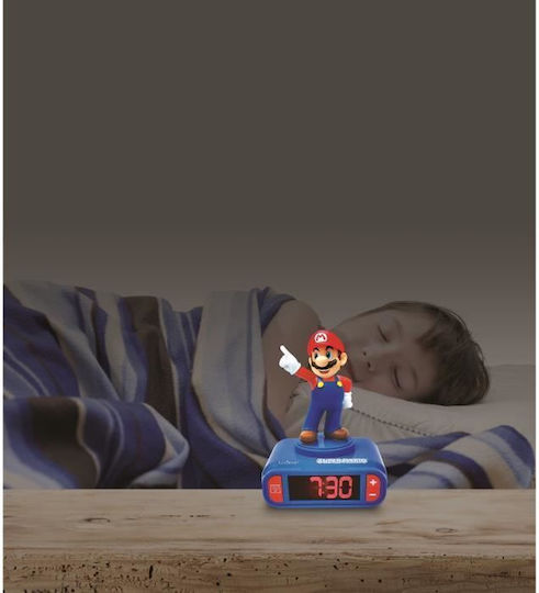 Lexibook Επιτραπέζιο Ρολόι Super Mario Bros Μπλε
