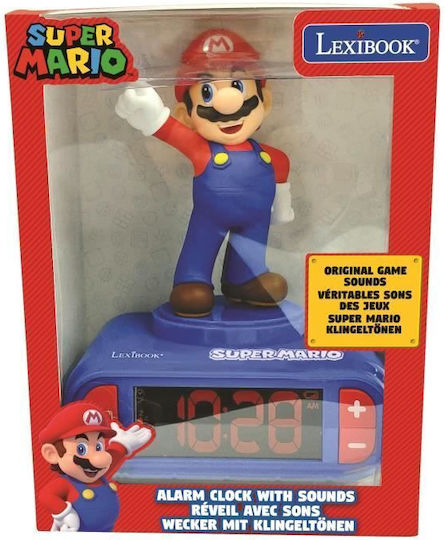 Lexibook Επιτραπέζιο Ρολόι Super Mario Bros Μπλε