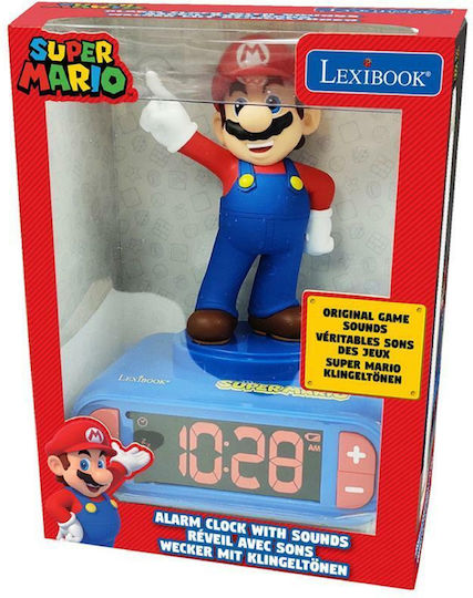 Lexibook Επιτραπέζιο Ρολόι Super Mario Bros Μπλε