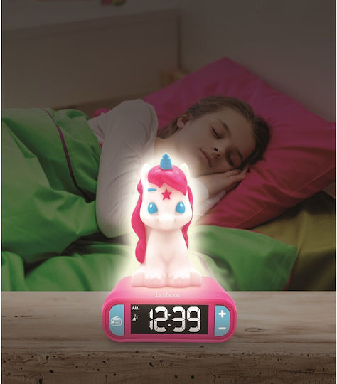 Lexibook Επιτραπέζιο Ρολόι Unicorn Ροζ