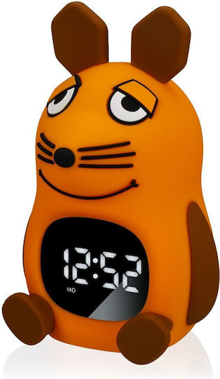 Diemaus Kids Room Decor Accessories Desktop Clock with Night Light