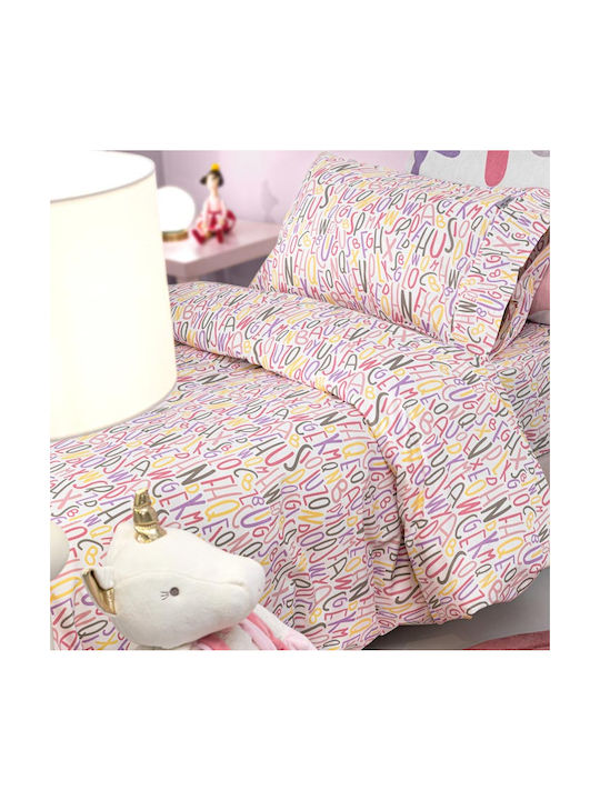 Guy Laroche Σετ Σεντόνια Μονά Βαμβακερά Pink 160x250cm 3τμχ