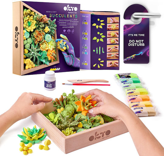 Diy Creative Wood & Craft Clay Construction Set Suculente Energie