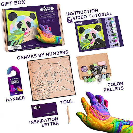 Diy Creative Set de pictură creativă 3d cu lut Panda