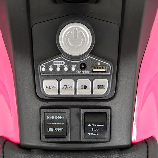 Παιδική Γουρούνα Licensed BO Cool Ηλεκτροκίνητη 12 Volt Ροζ για 3+ ετών