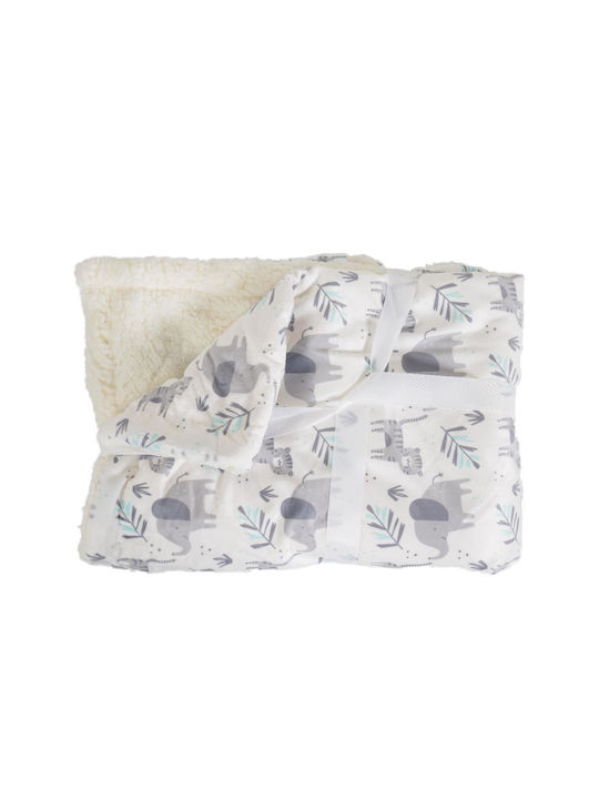 Cangaroo Blanket Nursery Swaddling Blankets Fleece Gray dark grey 75x105cm