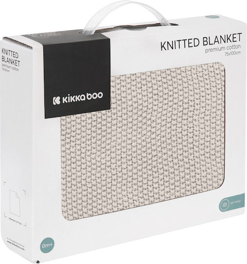 Kikka Boo Blanket Nursery Swaddling Blankets Dream Big Knitted Beige Beige 75x100cm
