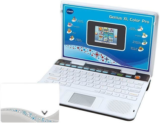Vtech Genius XL Pro FR-EN Elektronisches Kinder-Bildungs-Laptop/Tablet für 6+ Jahre