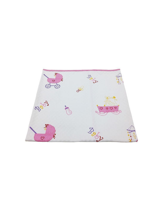 Beboulino Blanket Cot Stroller Waffle White 117x145cm