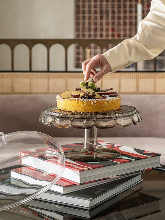 Guzzini Kuchenständer Kunststoff mit Fuß Transparent 30cm