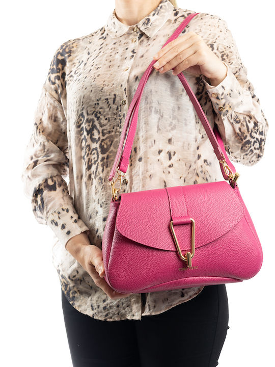 De piele Geantă de damă De umăr Fuchsia