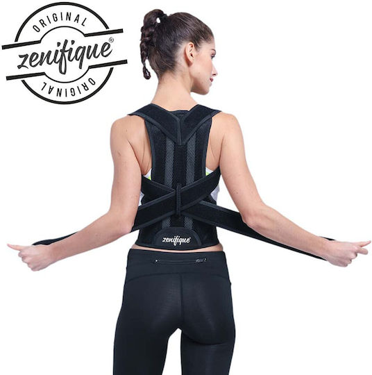 Zenifique Long Adjustable Back Splint 37cm Black ZEN-148_3XL