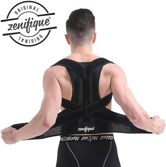 Zenifique Lang Einstellbar Schiene Zurück 37cm in Schwarz Farbe ZEN-148_4XL