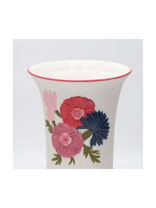 Decorative Vase White 14.5x13.8x22.5cm