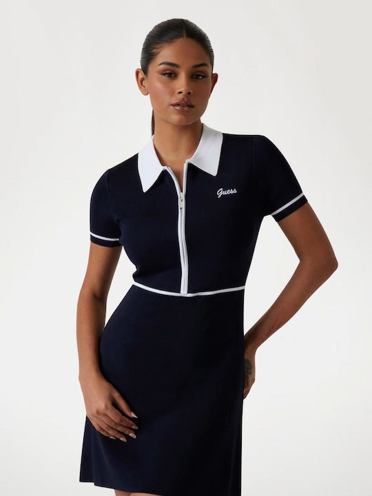 Mini Athletic Dress Short Sleeve Daring Ocean
