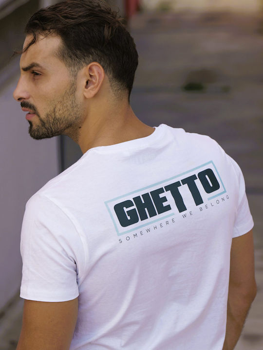T-Shirt White, Blue
