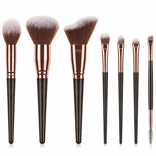 7 Πινέλα Μακιγιάζ Beautyware Καφέ