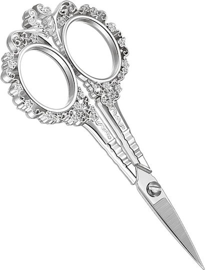 Steel Vintage Precision Nail Scissors Silver