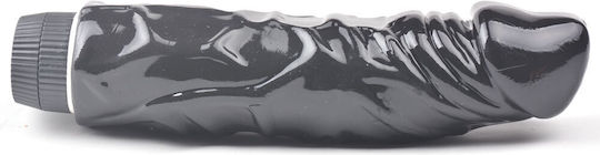Vibrator Realist Penis Gras Negru 8.7''
