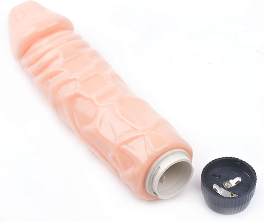 Vibrator Realist Penis Gros Culoare Bej 8.7''